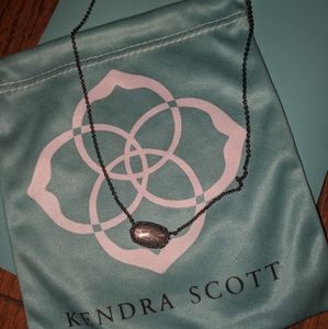 Kendra Scott Elisa Gunmetal Necklace